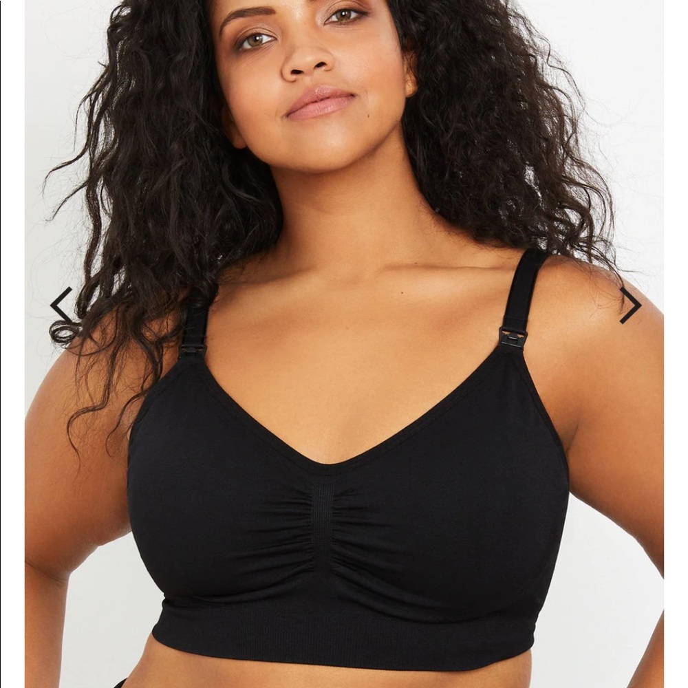 Plus size seamless clip down maternity and nursing bra, NWT